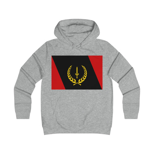 Ladies’ College Hoodie with African American Flag