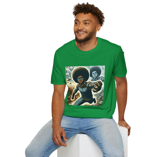 Young Black Superhero Unisex Soft Style T-Shirt