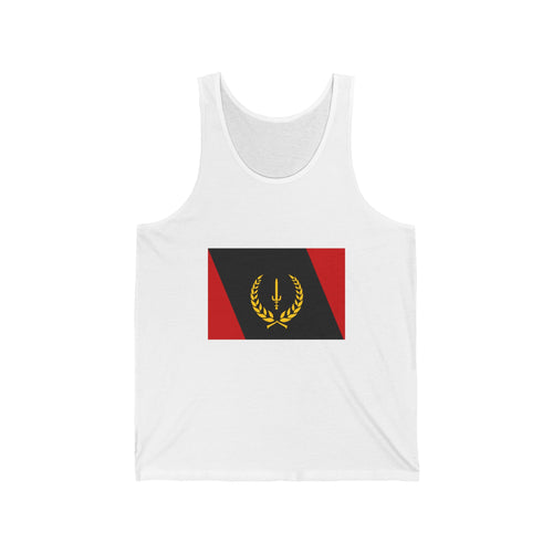 Unisex Jersey Tank Top with African American Heritage Flag