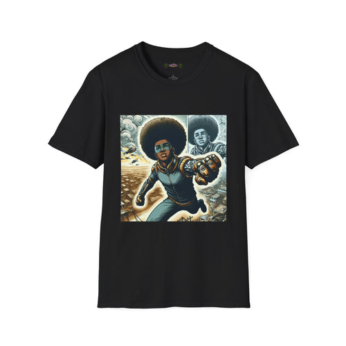 Young Black Superhero Unisex Soft Style T-Shirt