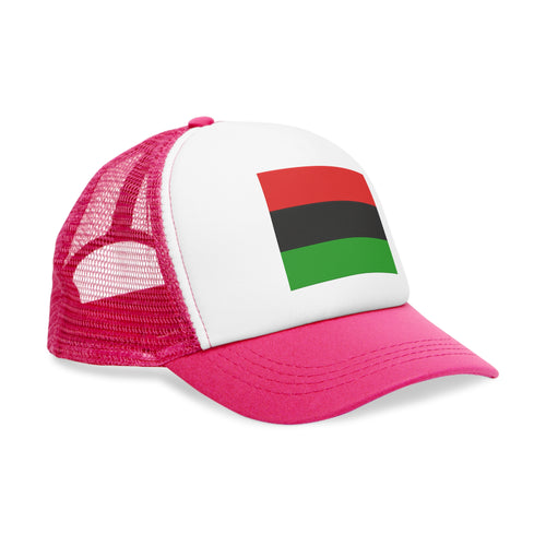 Mesh Cap with Pan African Flag