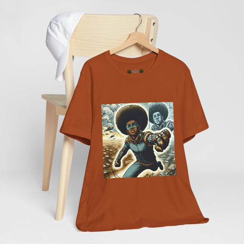 Young Black Superhero Unisex Jersey Short Sleeve Tee