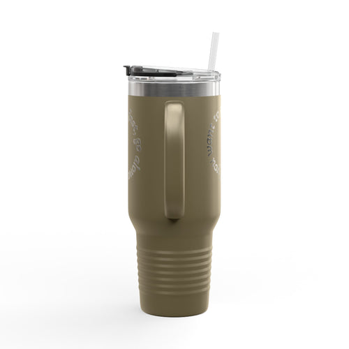 Insulated Travel Mug - 'If You Want to Go Fast, Go Alone' - 40oz Adventure Companion