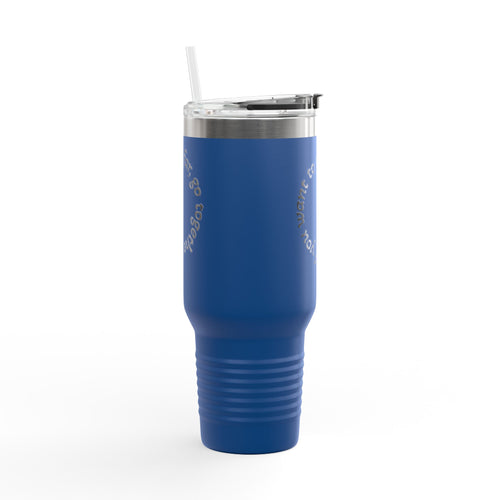 Insulated Travel Mug - 'If You Want to Go Fast, Go Alone' - 40oz Adventure Companion