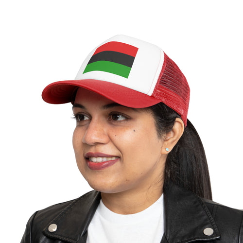 Mesh Cap with Pan African Flag