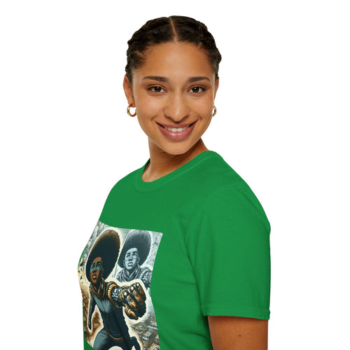 Young Black Superhero Unisex Soft Style T-Shirt