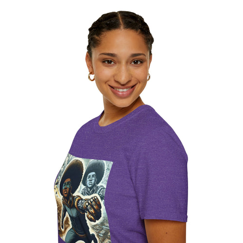 Young Black Superhero Unisex Soft Style T-Shirt