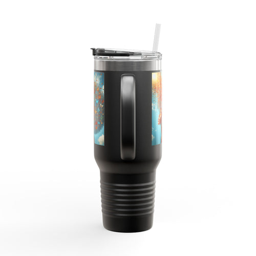 Inspirational Butterfly Insulated Travel Mug - 40oz | Eco-Friendly Drinkware