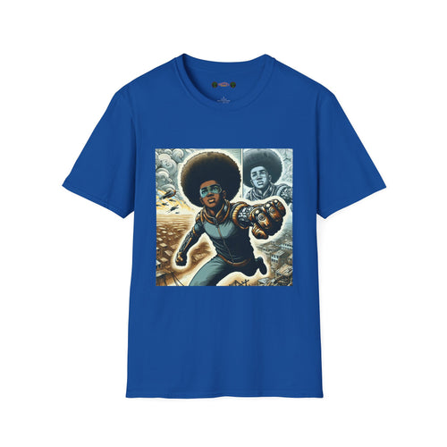 Young Black Superhero Unisex Soft Style T-Shirt