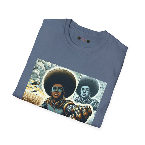 Young Black Superhero Unisex Soft Style T-Shirt