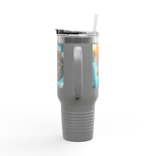 Inspirational Butterfly Insulated Travel Mug - 40oz | Eco-Friendly Drinkware