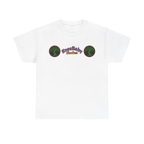 Unisex Heavy Cotton Tee with KneeBaby Creations Logo