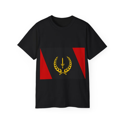 Unisex Ultra Cotton Tee with African American Flag