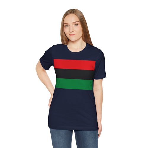 Pan African Flag Unisex Jersey Short Sleeve Tee