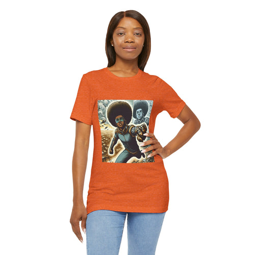 Young Black Superhero Unisex Jersey Short Sleeve Tee