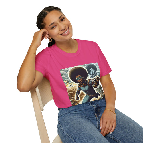 Young Black Superhero Unisex Soft Style T-Shirt