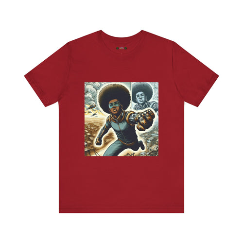Young Black Superhero Unisex Jersey Short Sleeve Tee