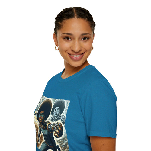 Young Black Superhero Unisex Soft Style T-Shirt