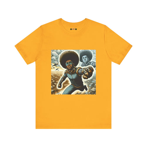 Young Black Superhero Unisex Jersey Short Sleeve Tee