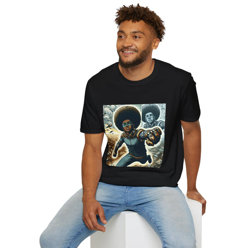 Young Black Superhero Unisex Soft Style T-Shirt