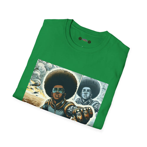 Young Black Superhero Unisex Soft Style T-Shirt