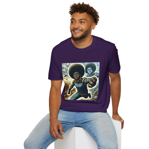 Young Black Superhero Unisex Soft Style T-Shirt