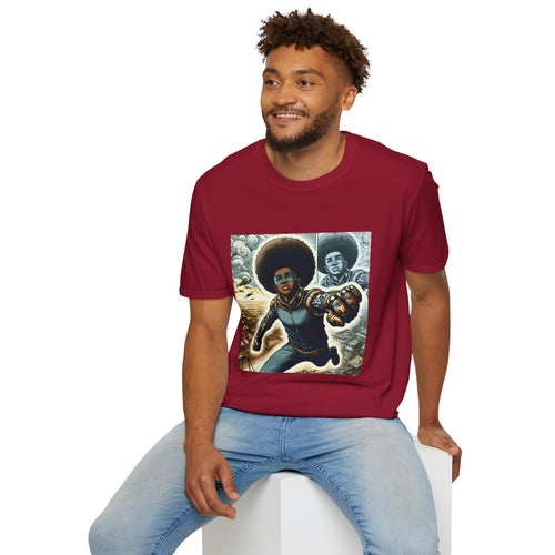Young Black Superhero Unisex Soft Style T-Shirt