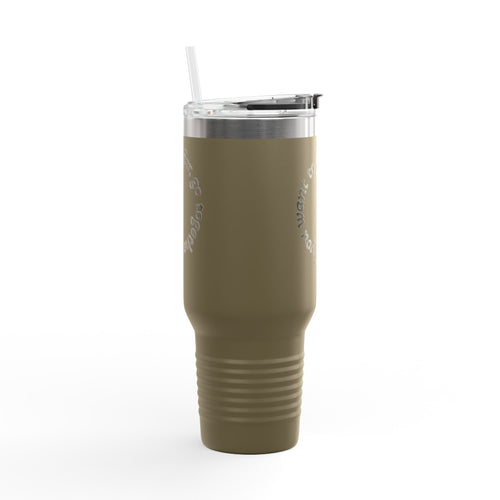Insulated Travel Mug - 'If You Want to Go Fast, Go Alone' - 40oz Adventure Companion