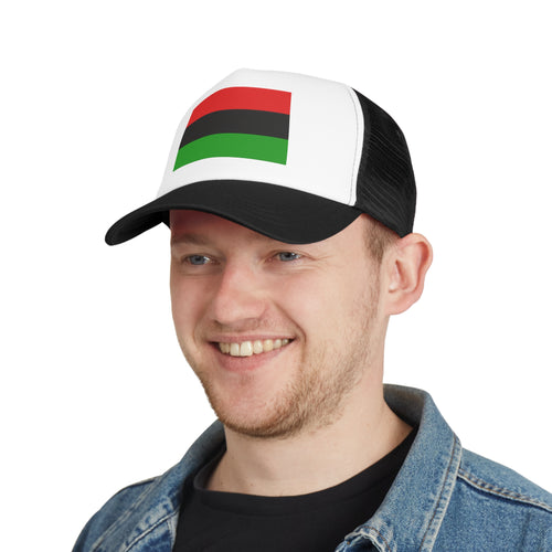 Mesh Cap with Pan African Flag