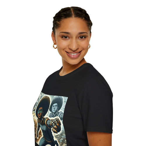 Young Black Superhero Unisex Soft Style T-Shirt