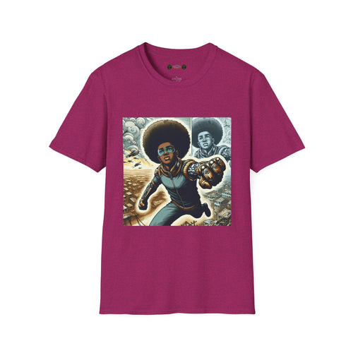 Young Black Superhero Unisex Soft Style T-Shirt
