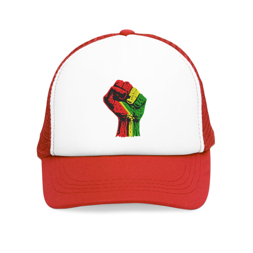 Black Power Fist  Mesh Cap