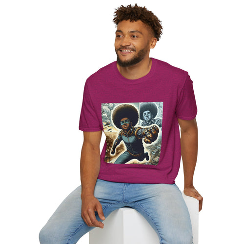 Young Black Superhero Unisex Soft Style T-Shirt