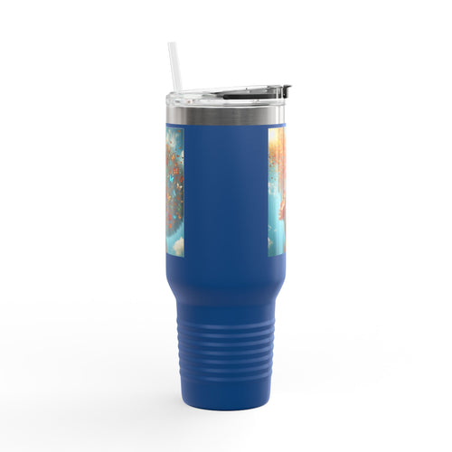 Inspirational Butterfly Insulated Travel Mug - 40oz | Eco-Friendly Drinkware