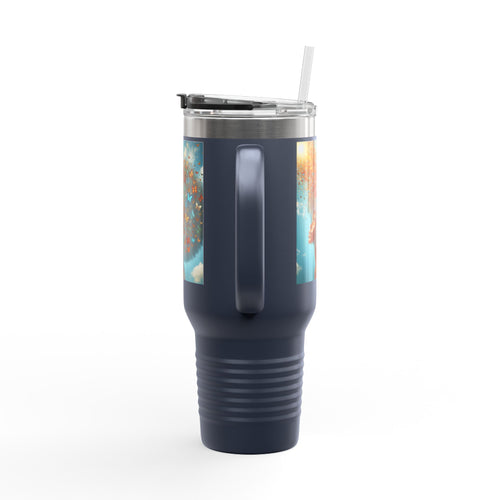 Inspirational Butterfly Insulated Travel Mug - 40oz | Eco-Friendly Drinkware