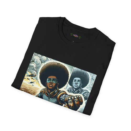 Young Black Superhero Unisex Soft Style T-Shirt