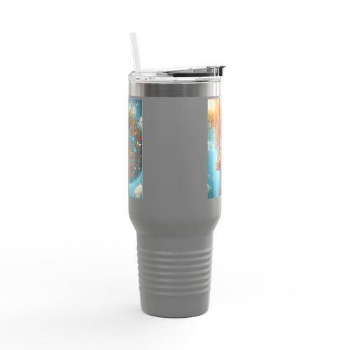Inspirational Butterfly Insulated Travel Mug - 40oz | Eco-Friendly Drinkware