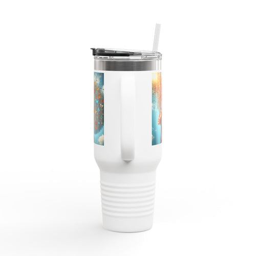 Inspirational Butterfly Insulated Travel Mug - 40oz | Eco-Friendly Drinkware