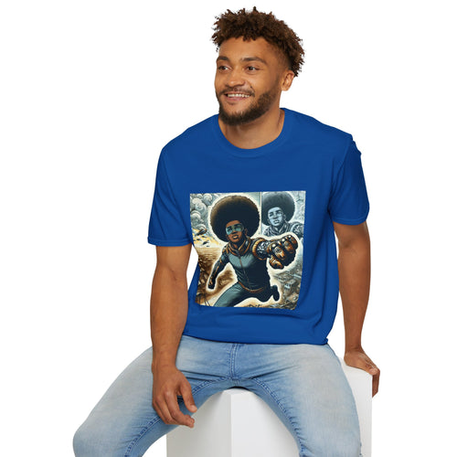 Young Black Superhero Unisex Soft Style T-Shirt