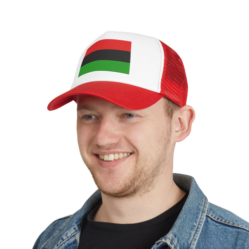Mesh Cap with Pan African Flag