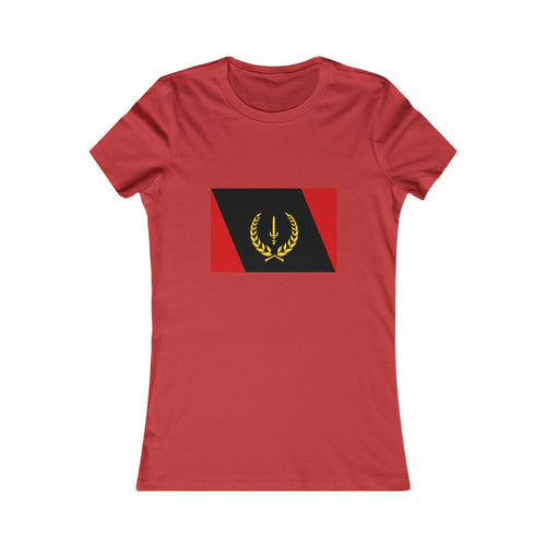 Feminine Fit Tee with African American Heritage Flag