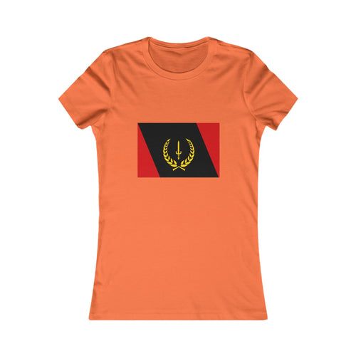 Feminine Fit Tee with African American Heritage Flag