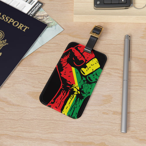 Empowerment Luggage Tag - Bold Fist Design, Perfect for Travelers & Adventurers