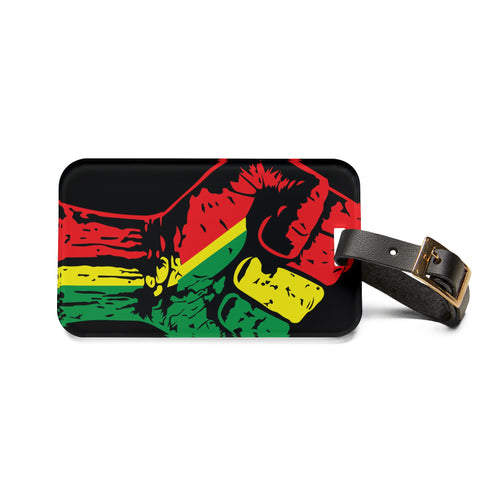 Empowerment Luggage Tag - Bold Fist Design, Perfect for Travelers & Adventurers