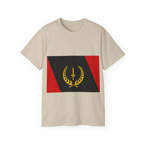 Unisex Ultra Cotton Tee with African American Flag