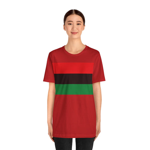 Pan African Flag Unisex Jersey Short Sleeve Tee