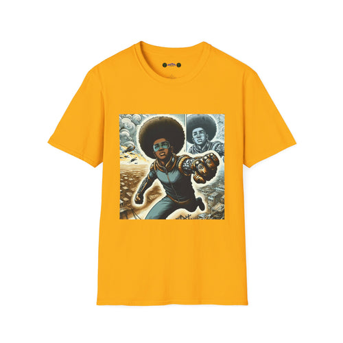 Young Black Superhero Unisex Soft Style T-Shirt