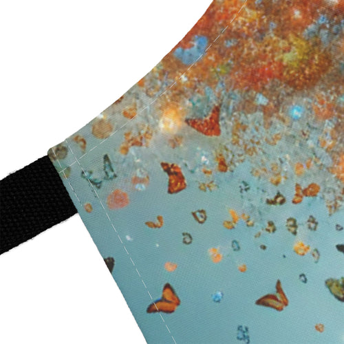 Artistic Butterfly Apron - 5-Color Straps, Nature-Inspired Cooking Gift