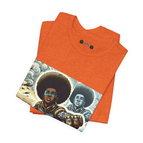 Young Black Superhero Unisex Jersey Short Sleeve Tee
