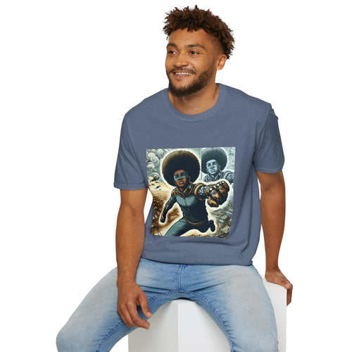Young Black Superhero Unisex Soft Style T-Shirt